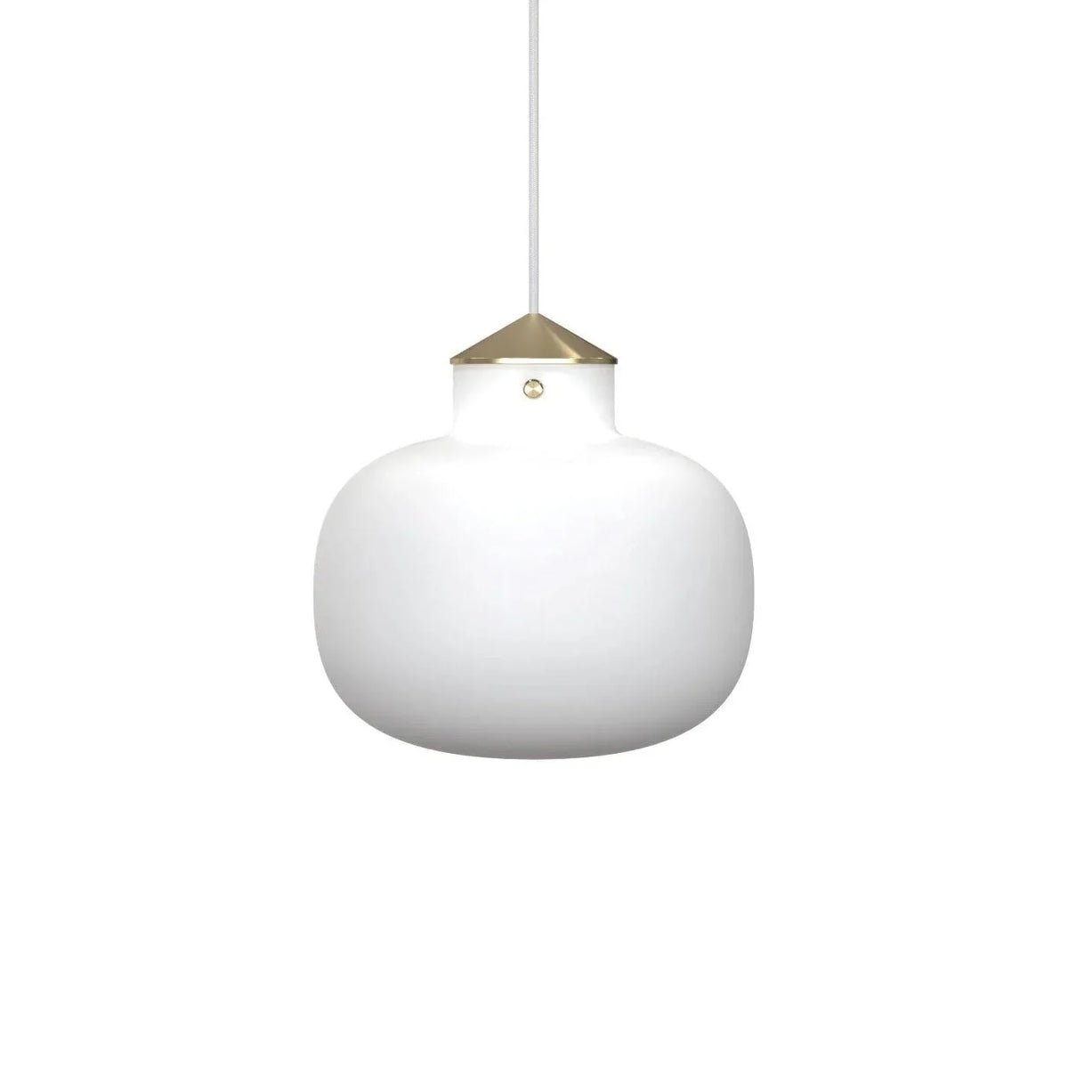 Metavaya Pendant Lights Dia 30cm x H 30cm / ∅ 11.8″ x H 11.8″ / White Raito Glass Globe Pendant Light 662668877099 M202403201-1