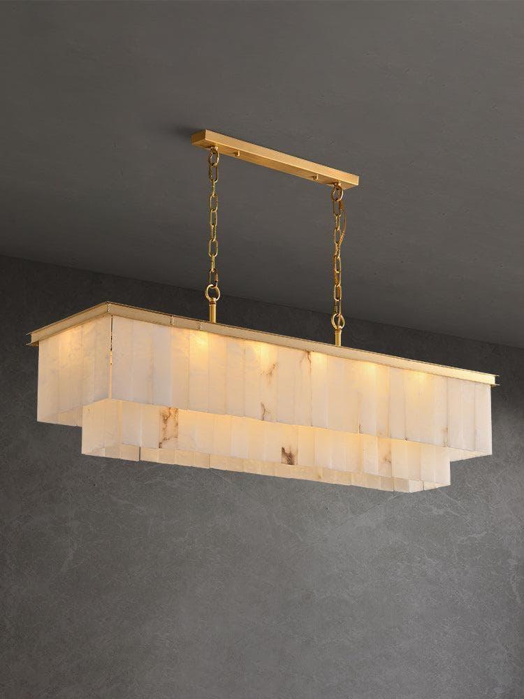 Metavaya Chandelier Rectangular marble chandelier