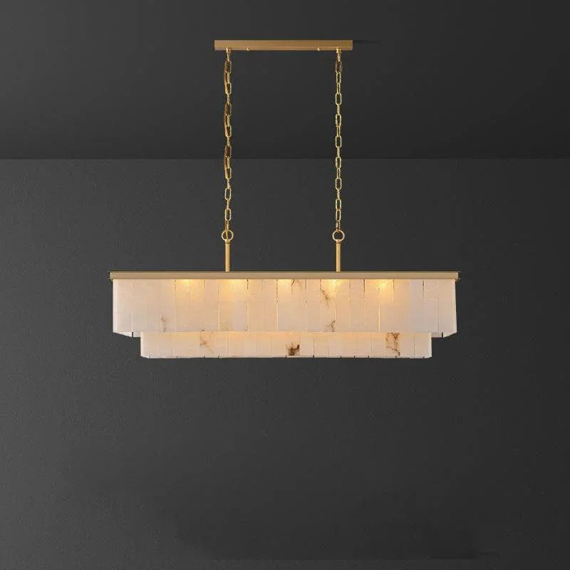 Metavaya Chandelier Rectangular marble chandelier