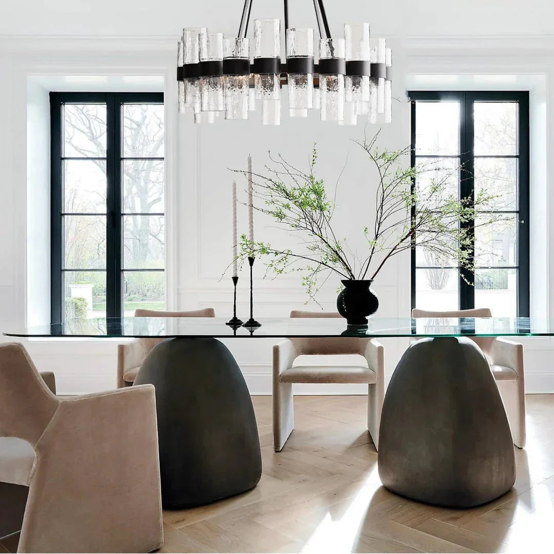 Metavaya Pendant light Recycled glass tube pendant light