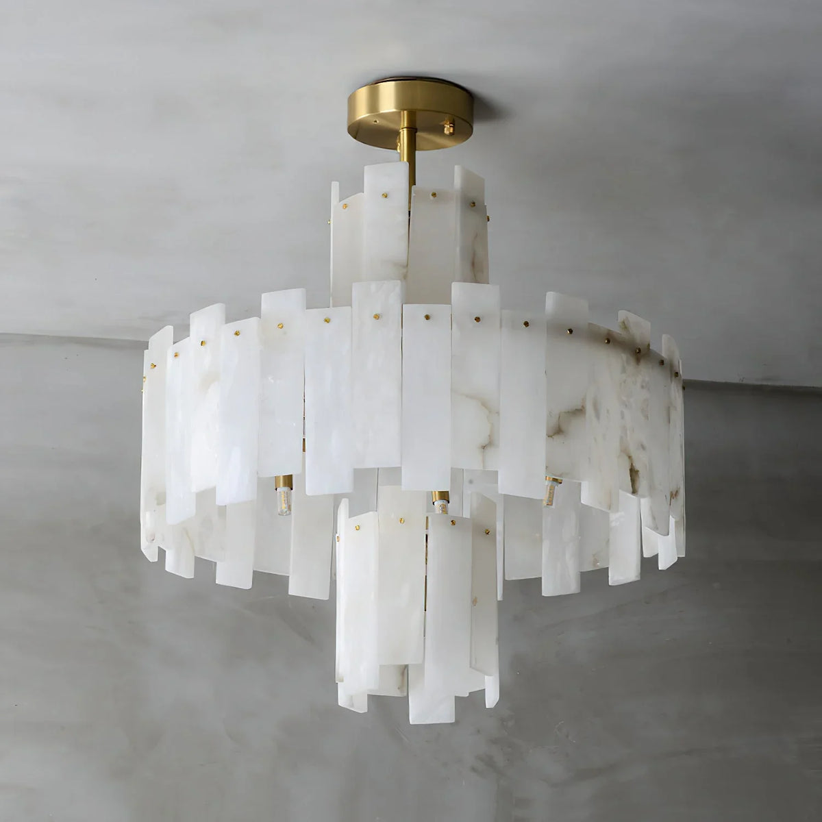 Regina Alabaster Chandelier - view 5 | Metavaya