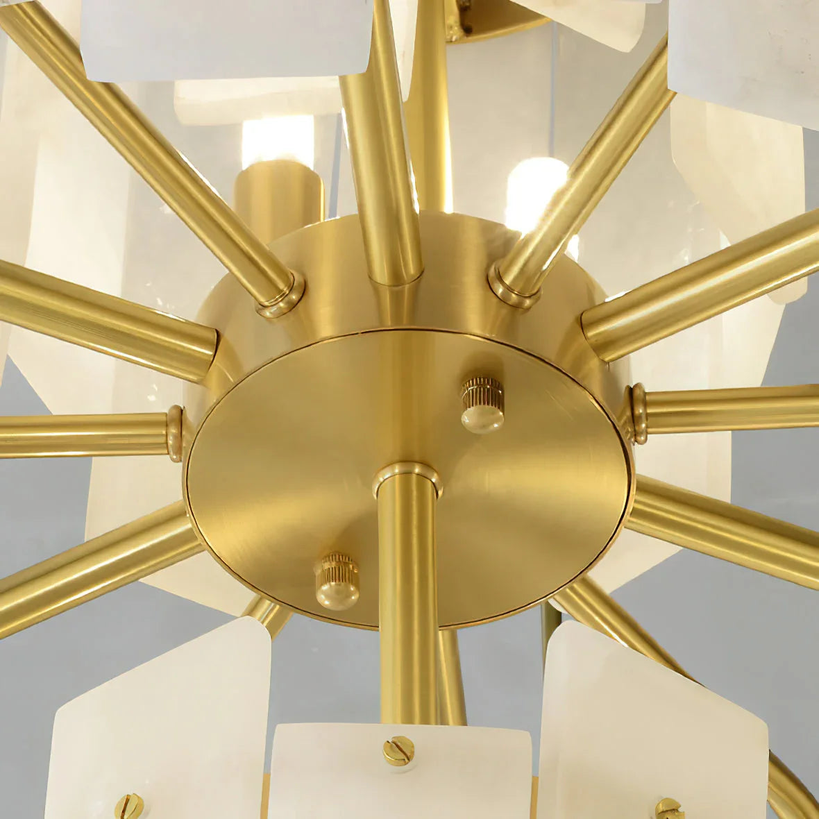 Regina Alabaster Chandelier - view 9 | Metavaya