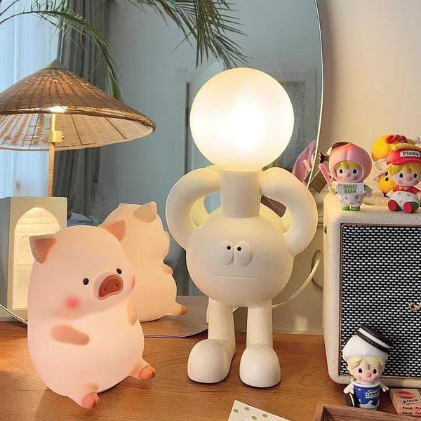 Metavaya Table Lamp Resin Robot Table Lamp