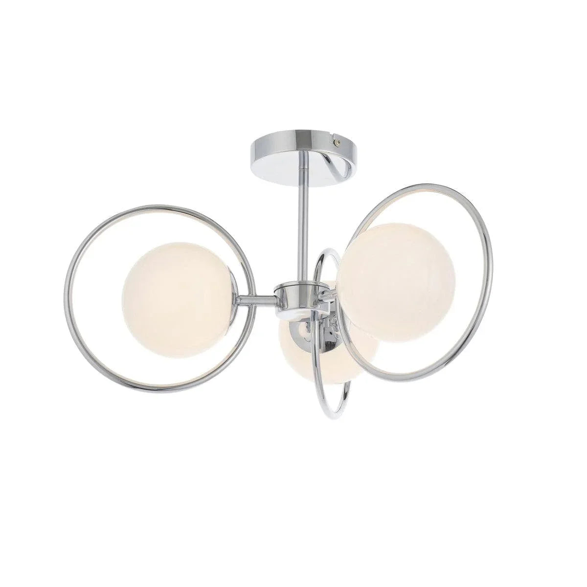 Metavaya Chandelier 3heads Dia 50cm x H 30cm / ∅ 19.6″ x H 11.8″ / Chrome Orb Chandelier 662668900858 M2024010203-1 Revolution Chandelier | Discount Sale