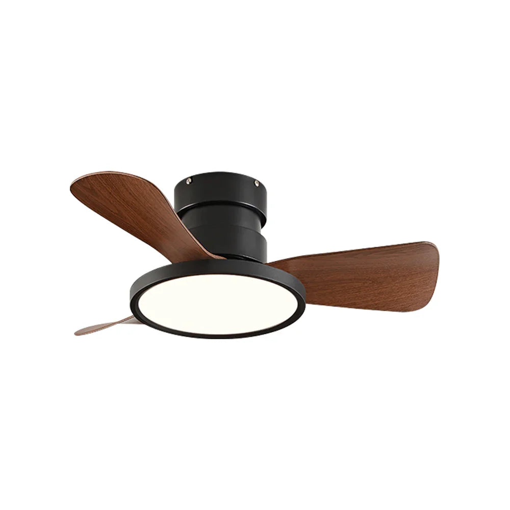 Round Acrylic Blade Ceiling Fan Light | Metavaya