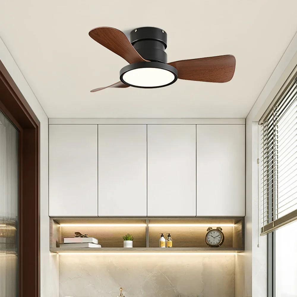 Round Acrylic Blade Ceiling Fan Light - view 4 | Metavaya