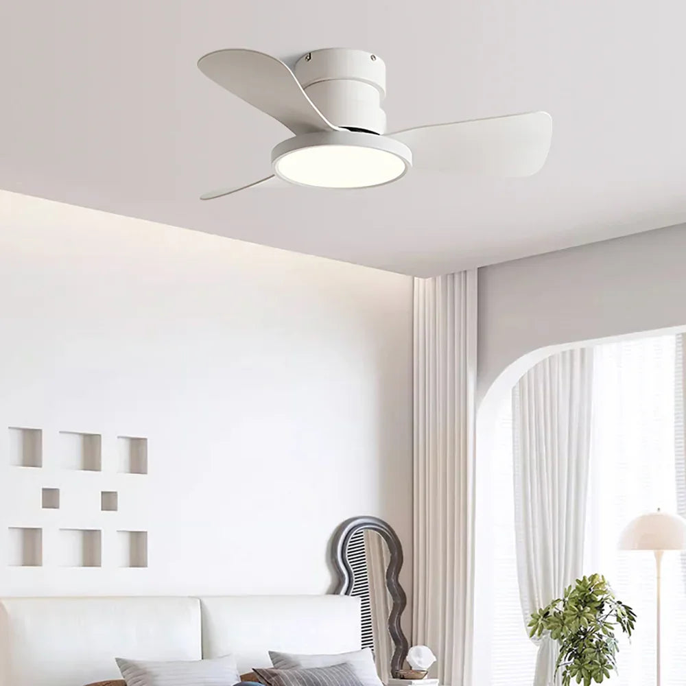 Round Acrylic Blade Ceiling Fan Light - view 5 | Metavaya