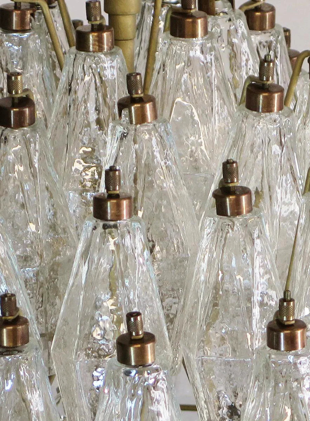 Round Faceted Transparent Chandelier - view 15 | Metavaya