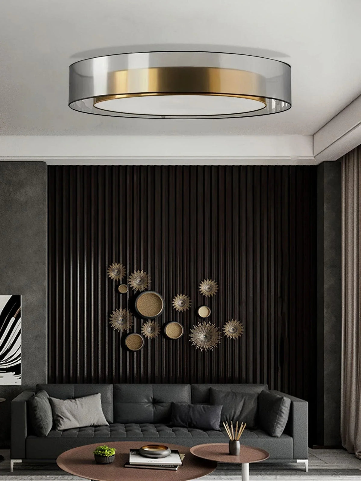 Metavaya Ceiling Light Round Low Profile Ceiling Light