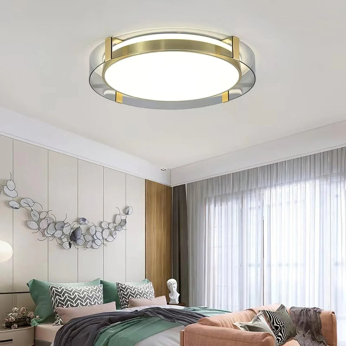 Metavaya Ceiling Light Round Low Profile Ceiling Light