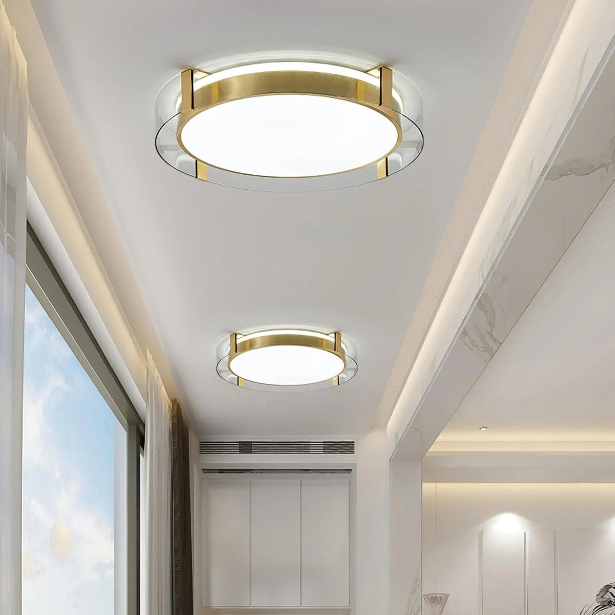 Metavaya Ceiling Light Round Low Profile Ceiling Light