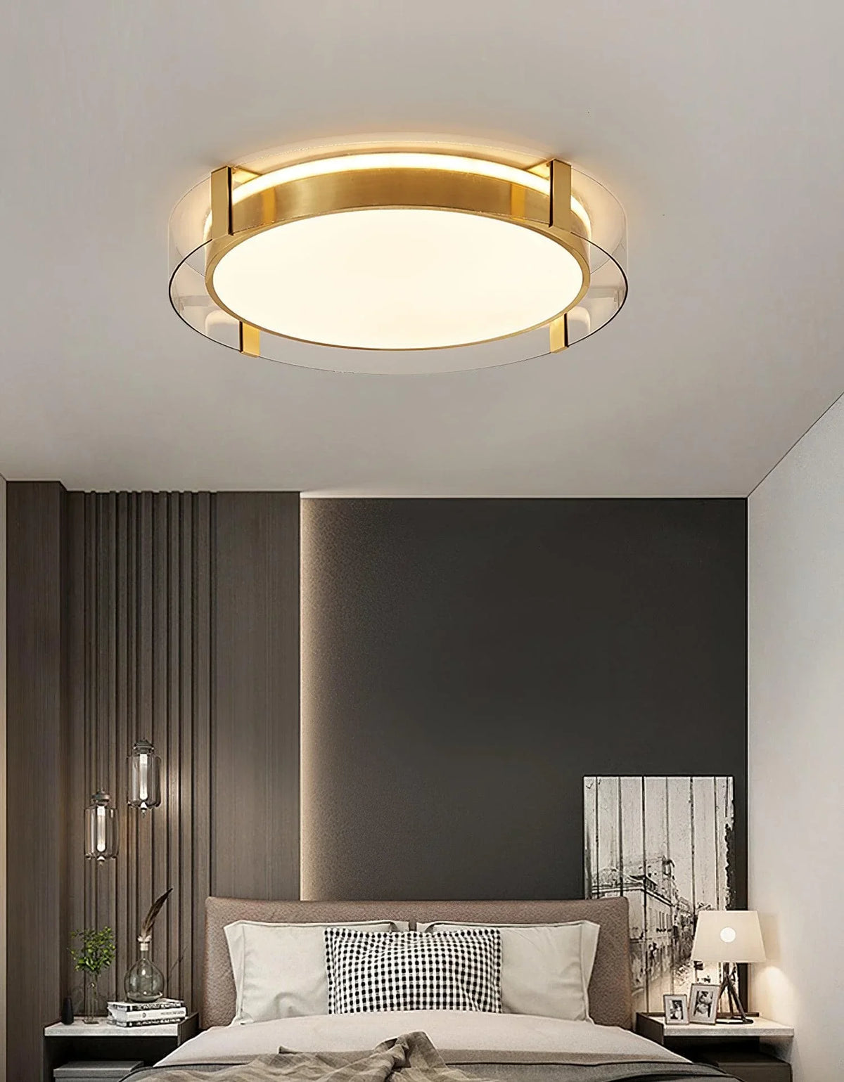 Metavaya Ceiling Light Round Low Profile Ceiling Light