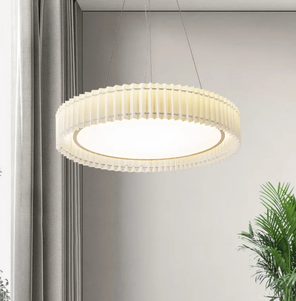 Metavaya Pendant lamp Round Pleated Pendant Lamp