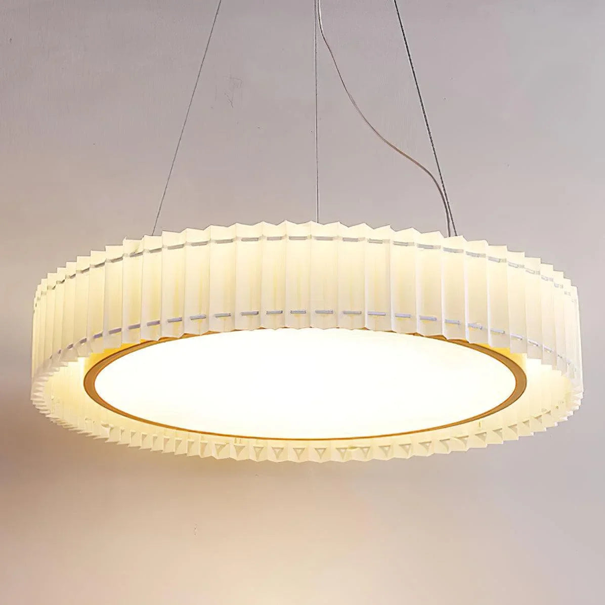 Metavaya Pendant lamp Round Pleated Pendant Lamp