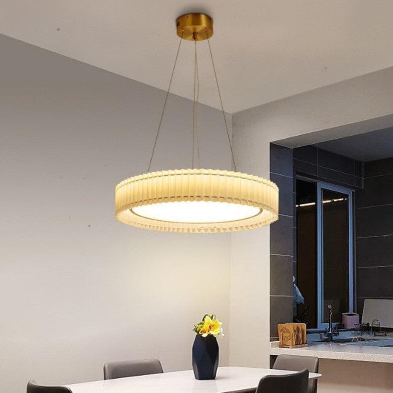 Metavaya Pendant lamp Round Pleated Pendant Lamp