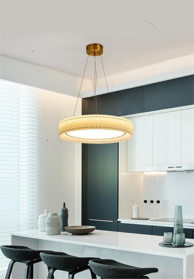 Metavaya Pendant lamp Round Pleated Pendant Lamp