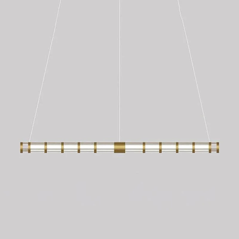 Metavaya Pendant light Dia 180cm x H 10cm / ∅ 70.9″ x H 3.9″ / Gold / Warm Light Round Tube Pendant Lamp 662668879581 M202403252-9 Round Tube Pendant Lamp- Buy online