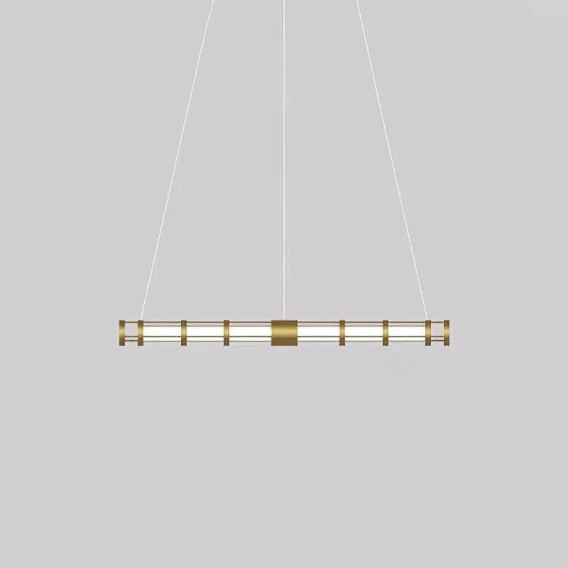 Metavaya Pendant light Dia 120cm x H 10cm / ∅ 47.2″ x H 3.9″ / Gold / Warm Light Round Tube Pendant Lamp 662668879505 M202403252-1 Round Tube Pendant Lamp- Buy online