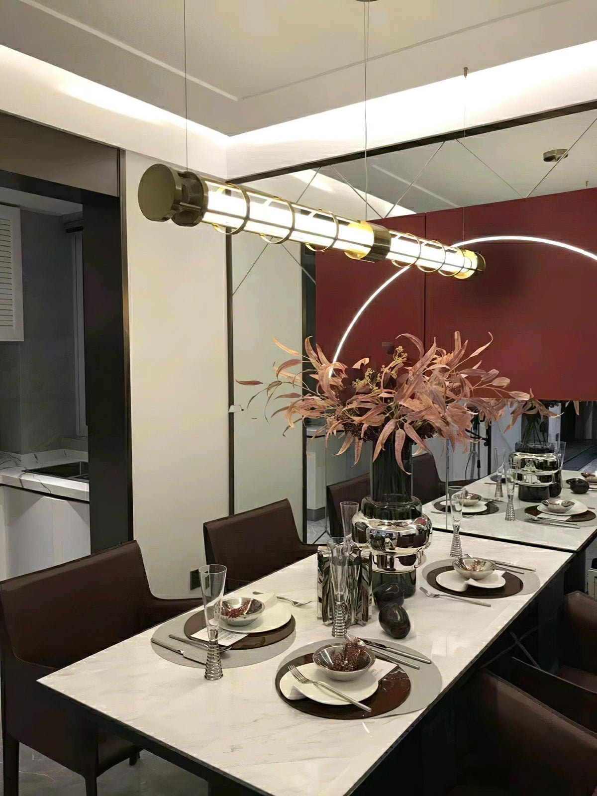 Metavaya Pendant light Round Tube Pendant Lamp Round Tube Pendant Lamp- Buy online