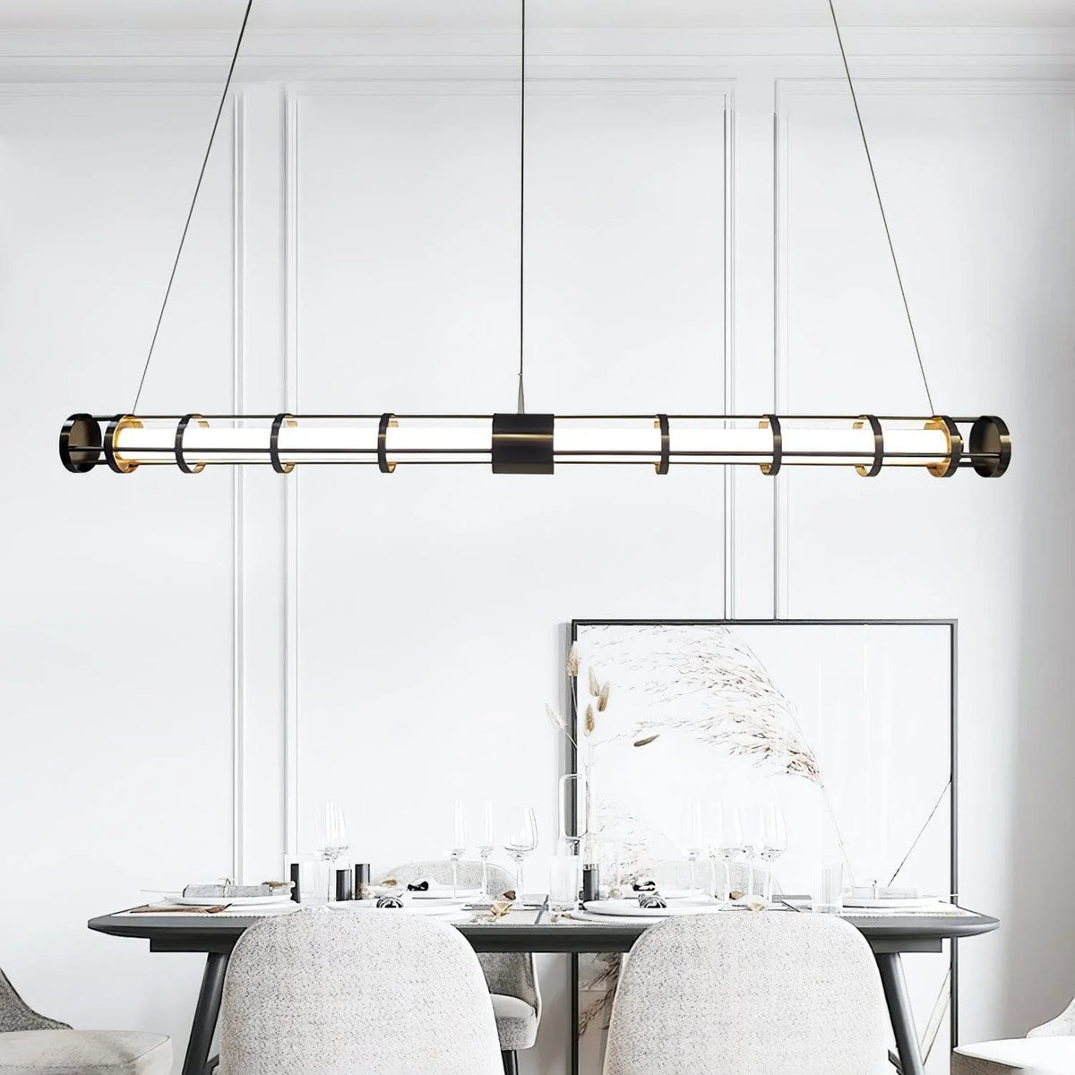 Metavaya Pendant light Round Tube Pendant Lamp Round Tube Pendant Lamp- Buy online