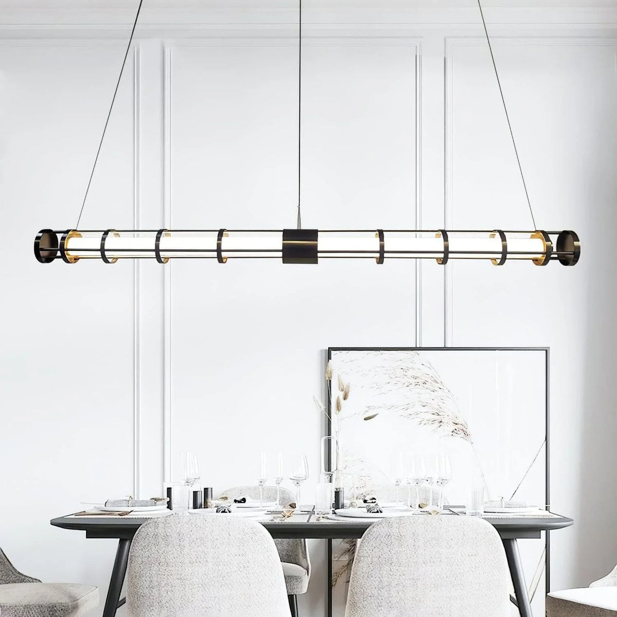 Metavaya Pendant light Round Tube Pendant Lamp Round Tube Pendant Lamp- Buy online