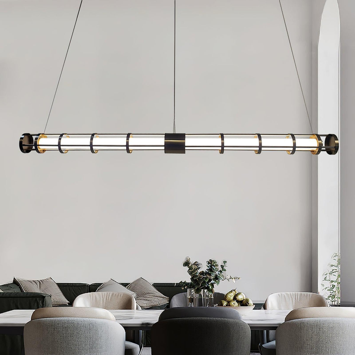 Metavaya Pendant light Round Tube Pendant Lamp Round Tube Pendant Lamp- Buy online
