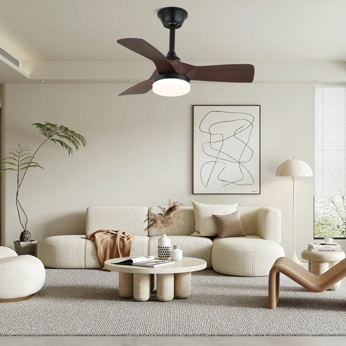 Rowan Ceiling Fan Light - view 3 | Metavaya