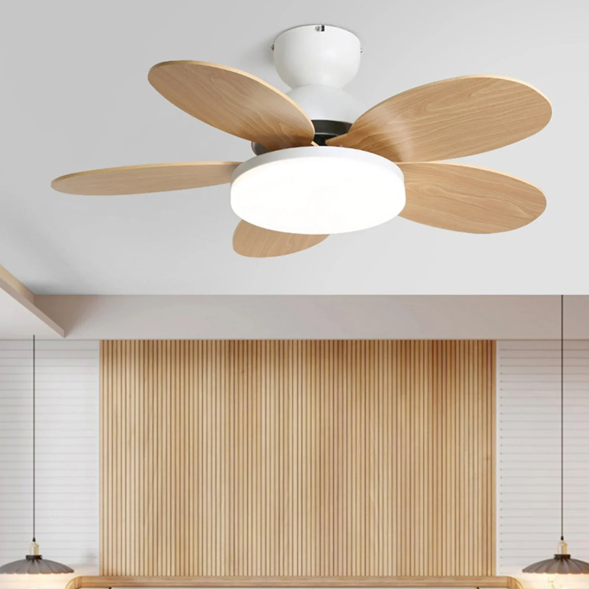 Scandi Ceiling Fan Lamp - view 5 | Metavaya