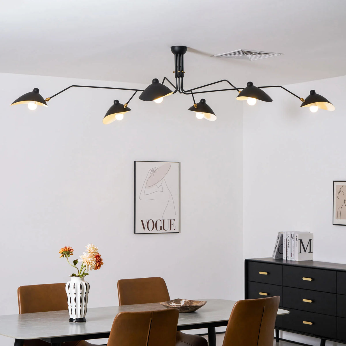 Serge Mouille Ceiling Light - view 31 | Metavaya