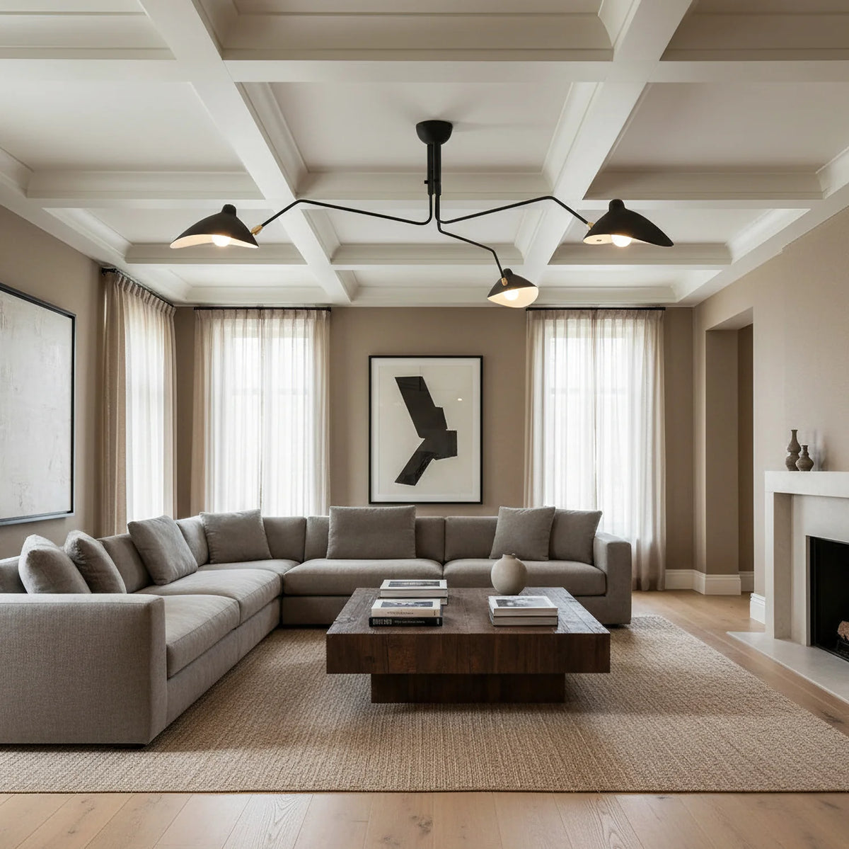 Serge Mouille Ceiling Light - view 14 | Metavaya
