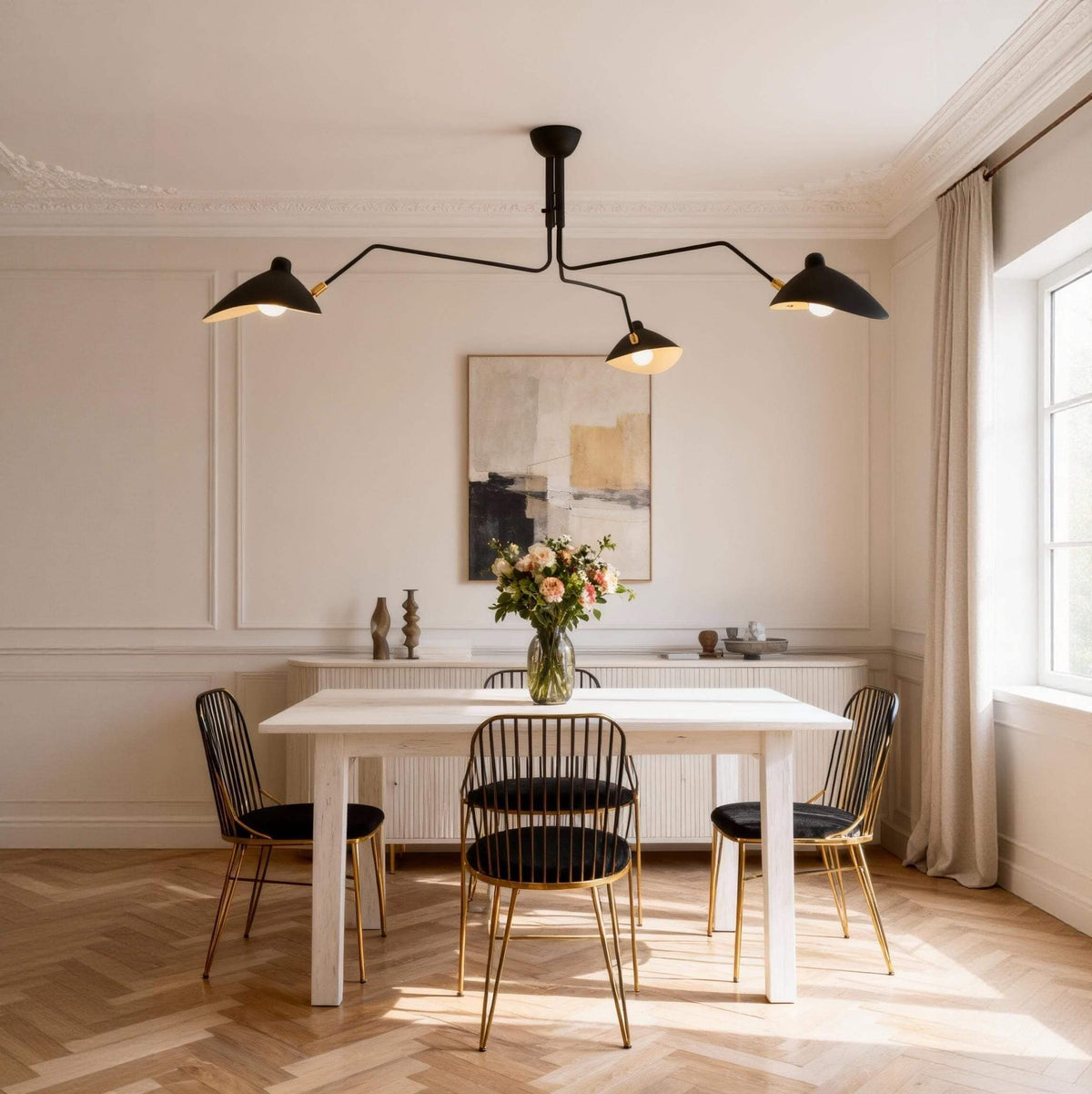 Serge Mouille Ceiling Light - view 20 | Metavaya