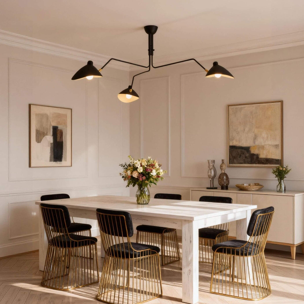 Serge Mouille Ceiling Light - view 22 | Metavaya