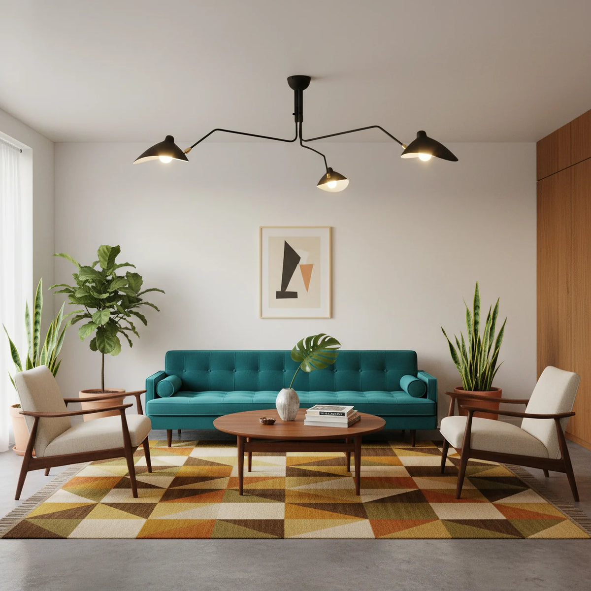 Serge Mouille Ceiling Light - view 15 | Metavaya