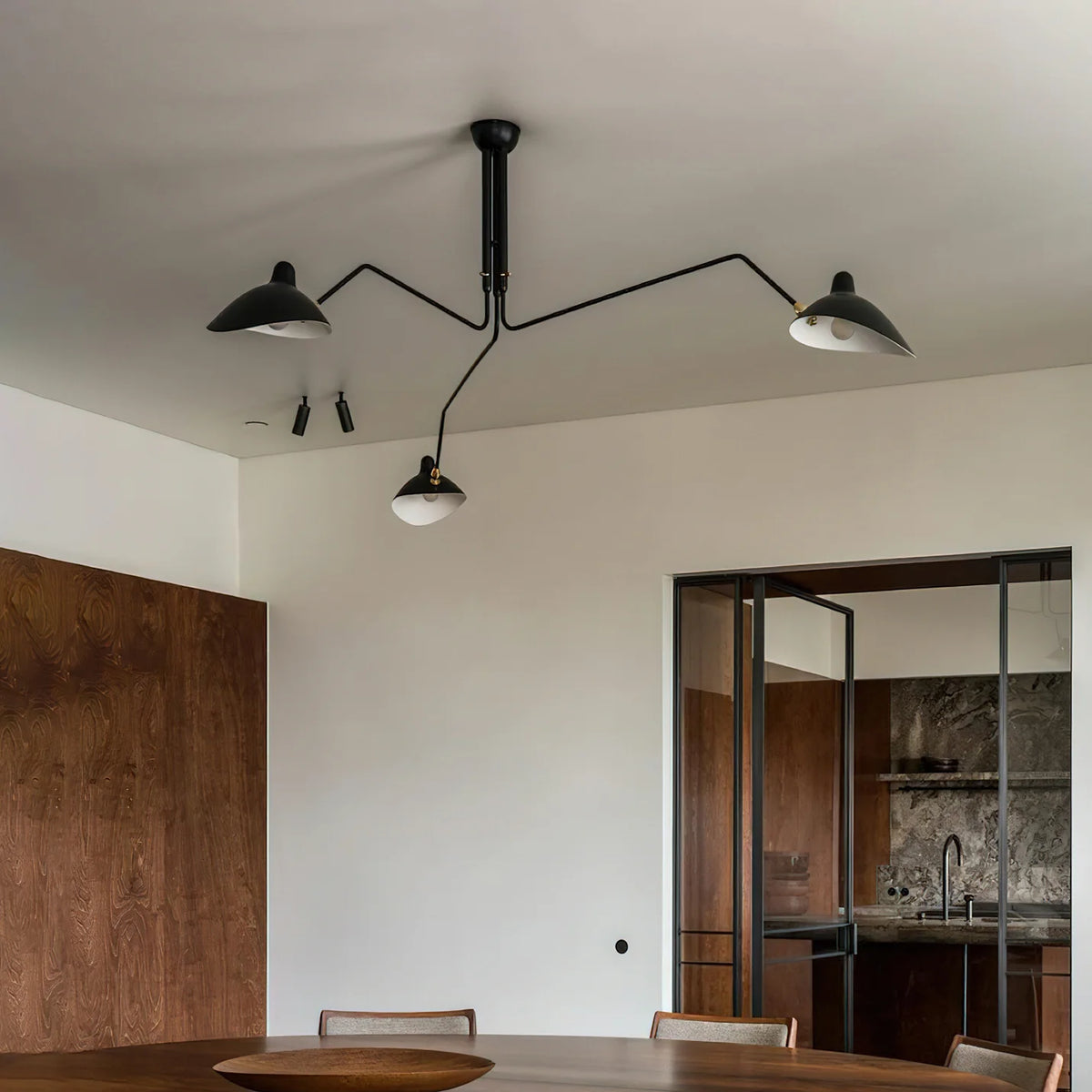 Serge Mouille Ceiling Light - view 8 | Metavaya