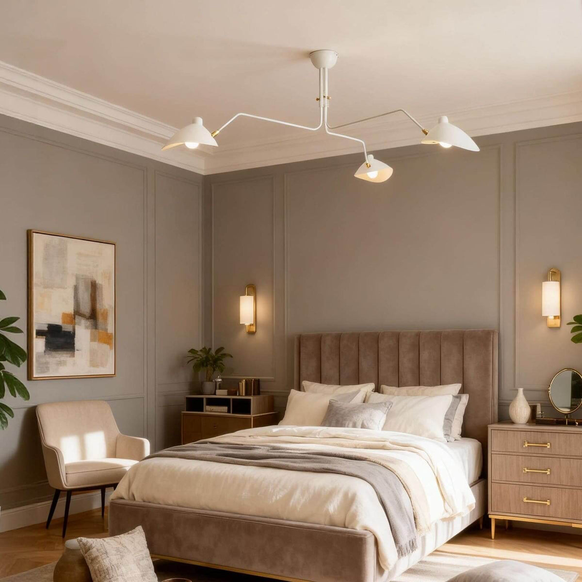 Serge Mouille Ceiling Light - view 11 | Metavaya