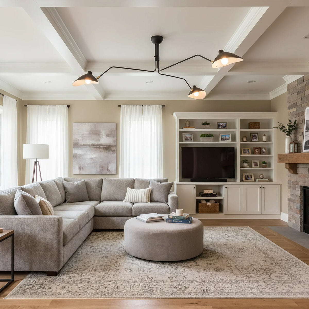 Serge Mouille Ceiling Light - view 27 | Metavaya