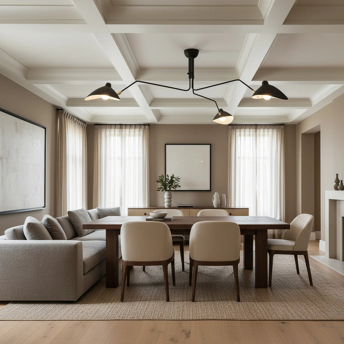Serge Mouille Ceiling Light - view 19 | Metavaya