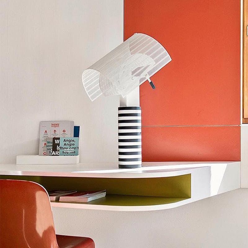 Metavaya Table lamp Dia 32cm x H 58cm / ∅ 12.6″ x H 22.8" / Black+White Shogun Table Lamp 6938617802288 M2023102007-1