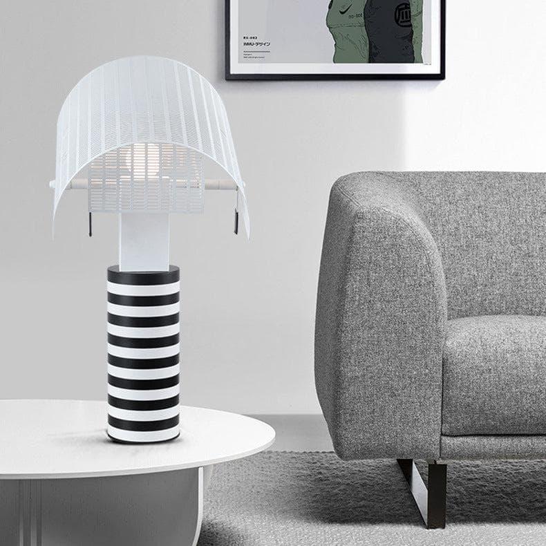 Metavaya Table lamp Dia 32cm x H 58cm / ∅ 12.6″ x H 22.8" / Black+White Shogun Table Lamp 6938617802288 M2023102007-1