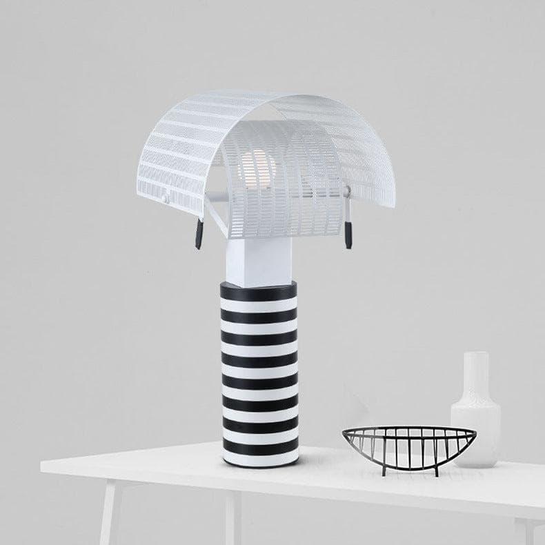 Metavaya Table lamp Dia 32cm x H 58cm / ∅ 12.6″ x H 22.8" / Black+White Shogun Table Lamp 6938617802288 M2023102007-1
