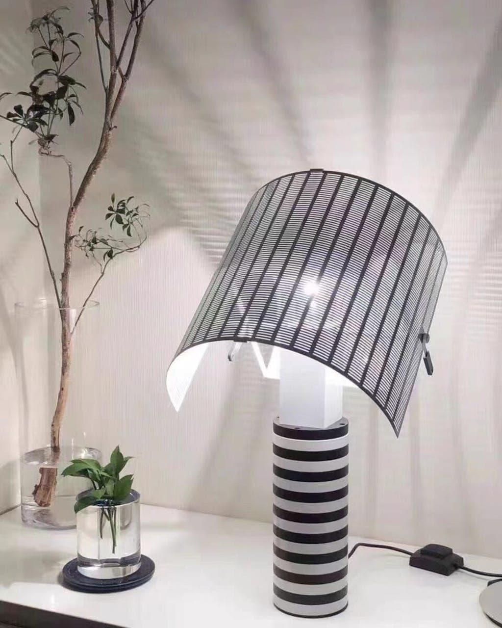 Metavaya Table lamp Dia 32cm x H 58cm / ∅ 12.6″ x H 22.8" / Black+White Shogun Table Lamp 6938617802288 M2023102007-1