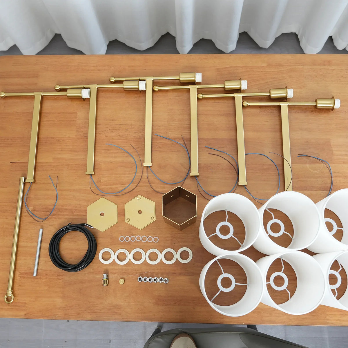 Silk Stem Chandelier - view 4 | Metavaya