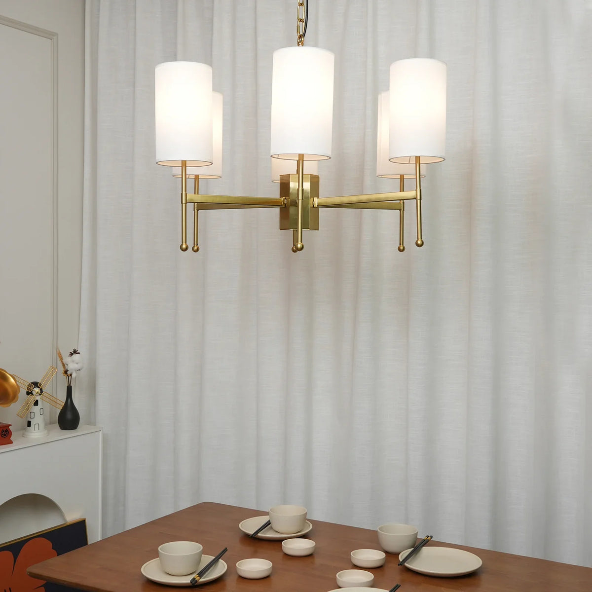 Silk Stem Chandelier - view 3 | Metavaya