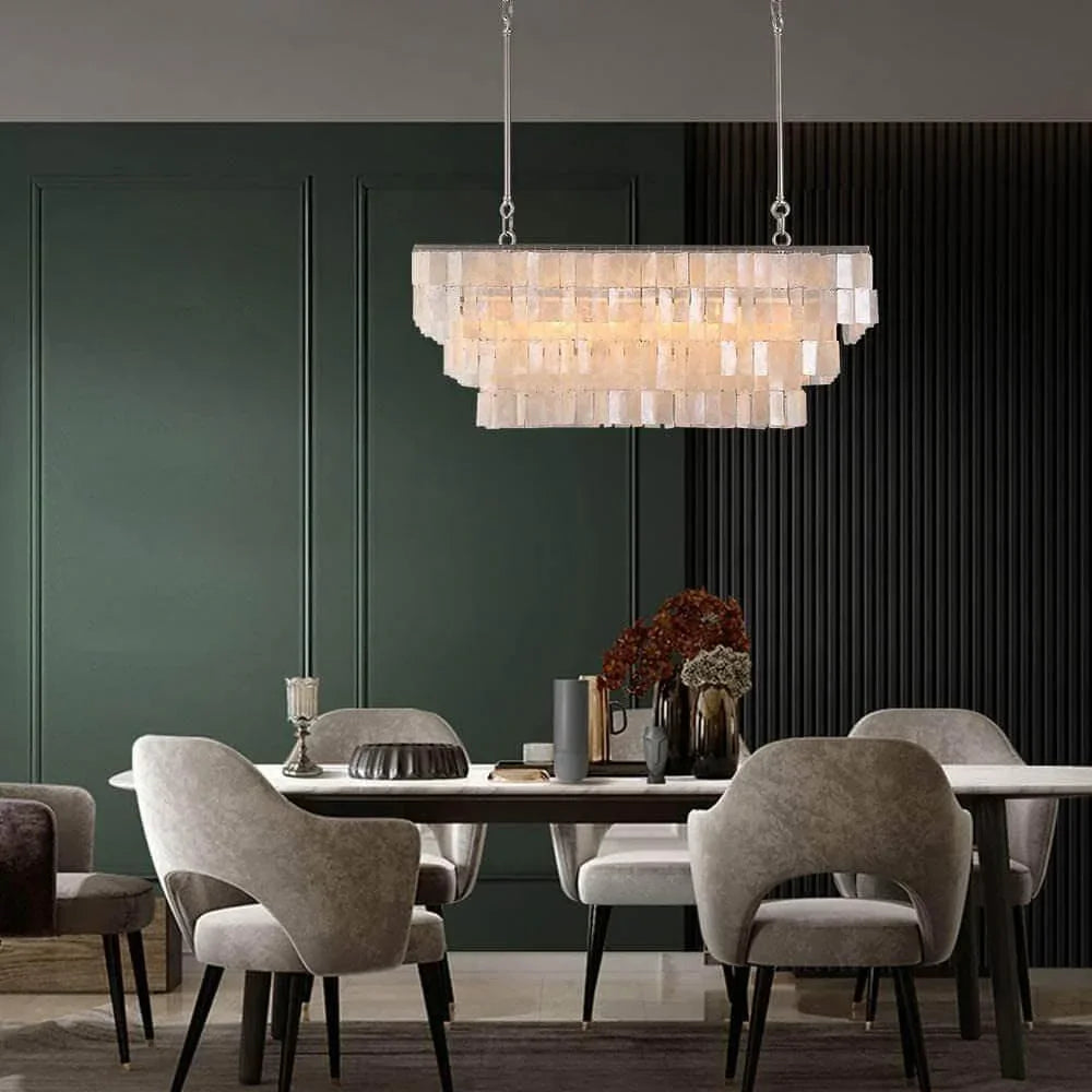 Metavaya Chandelier Skye Linear Tiered Chandelier Skye Linear Tiered Chandelier- Buy online