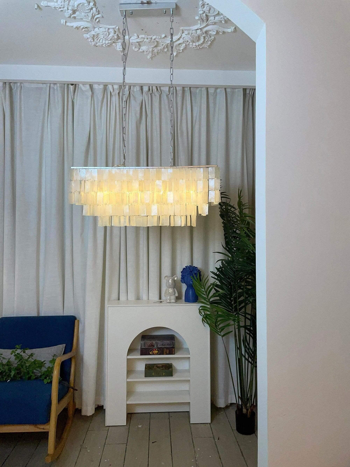 Metavaya Chandelier Skye Linear Tiered Chandelier Skye Linear Tiered Chandelier- Buy online