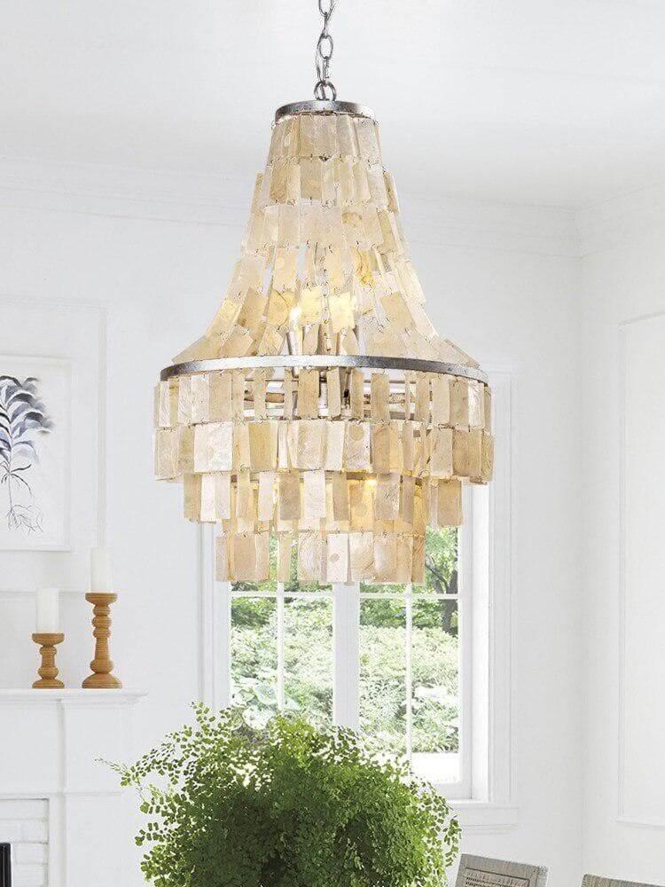 Metavaya Chandelier Skye Shell Chandelier Skye Shell Chandelier- Buy online