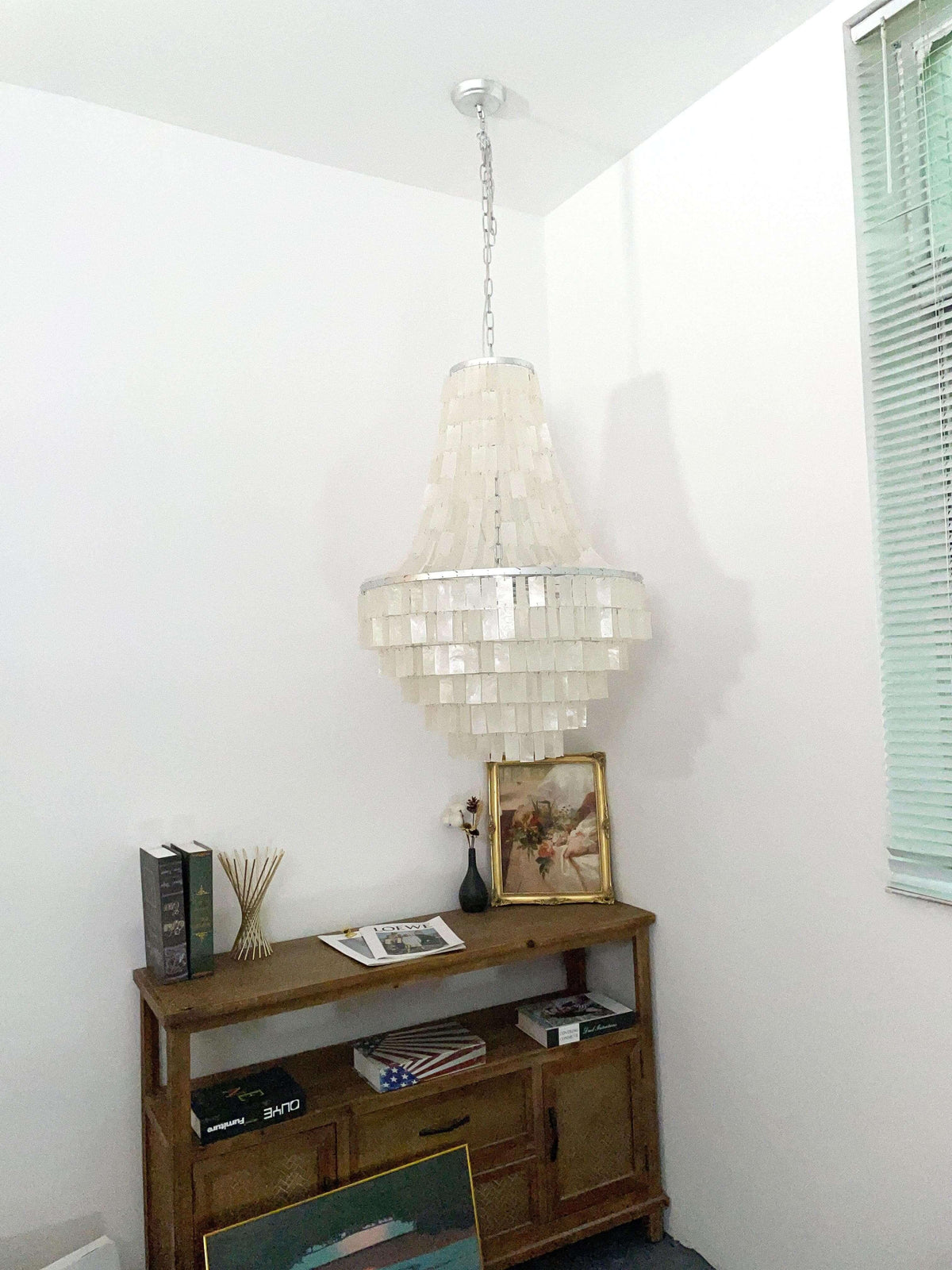 Metavaya Chandelier Skye Shell Chandelier Skye Shell Chandelier- Buy online