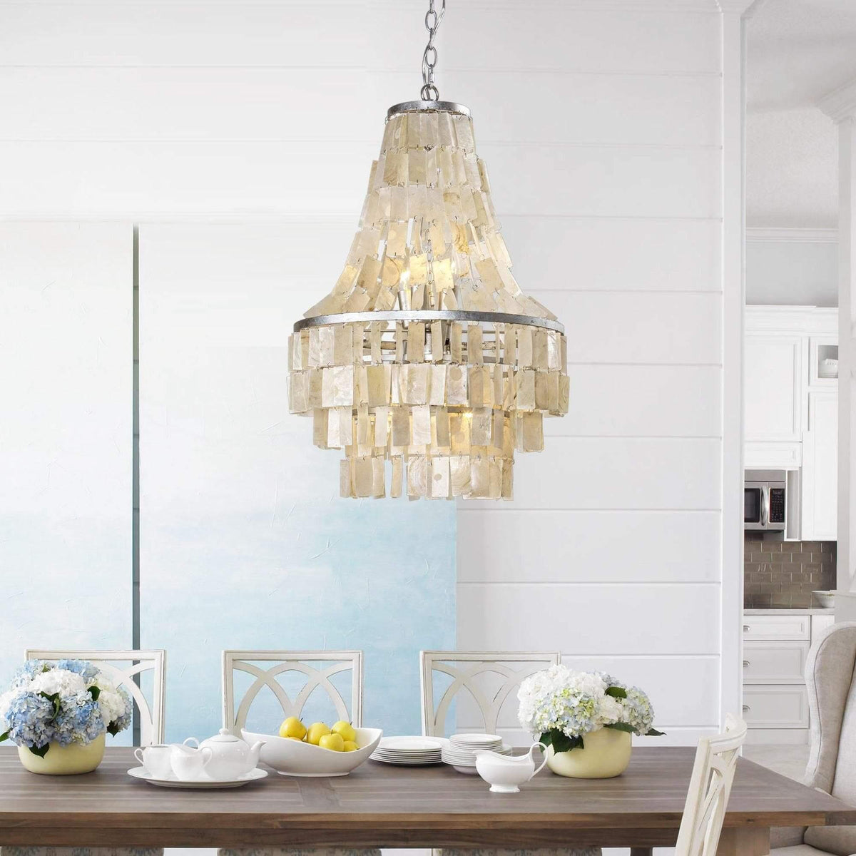 Metavaya Chandelier Skye Shell Chandelier Skye Shell Chandelier- Buy online