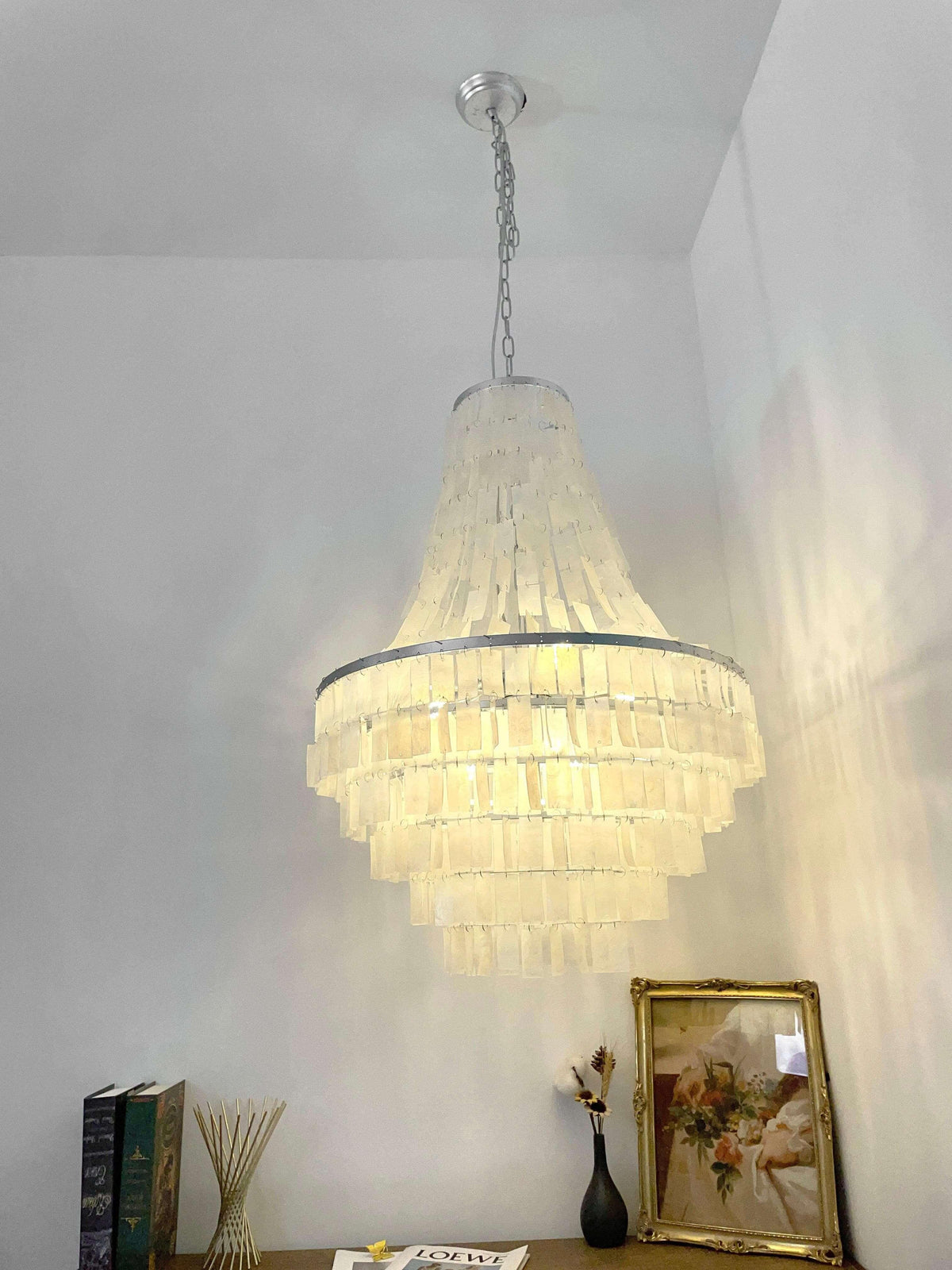 Metavaya Chandelier Skye Shell Chandelier Skye Shell Chandelier- Buy online