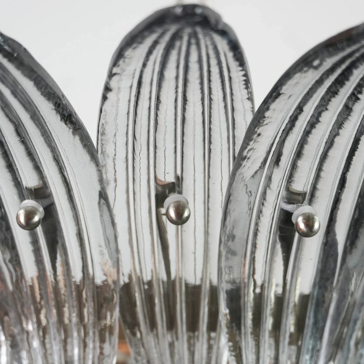 Smoked Glass Palmette Chandelier - view 16 | Metavaya